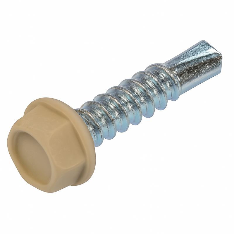 25T75TUX0Z/DL 1/4-14 X 3/4 U/S HWH SDS PT. DURALUME LATTE  ZINC